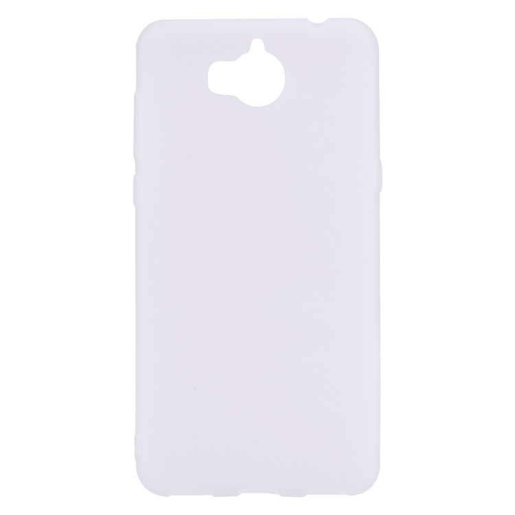 Matte Anti-scratch TPU Phone Cover for Huawei Y5 (2017) / Y6 (2017) - White-2