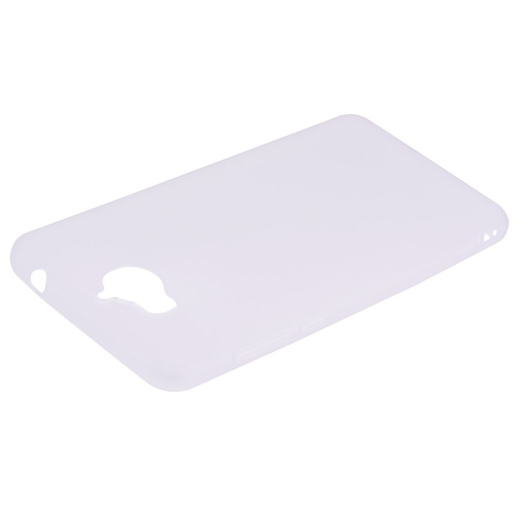 Matte Anti-scratch TPU Phone Cover for Huawei Y5 (2017) / Y6 (2017) - White-4
