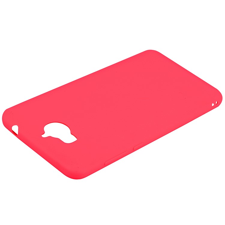 Matte Anti-scratch TPU Phone Casing for Huawei Y5 (2017) / Y6 (2017) - Red-4