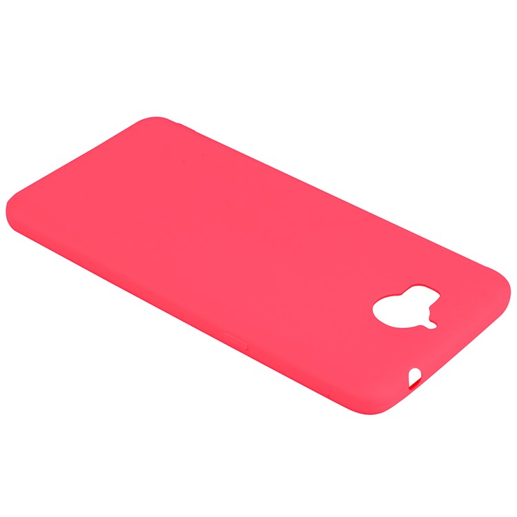 Matte Anti-scratch TPU Phone Casing for Huawei Y5 (2017) / Y6 (2017) - Red-5