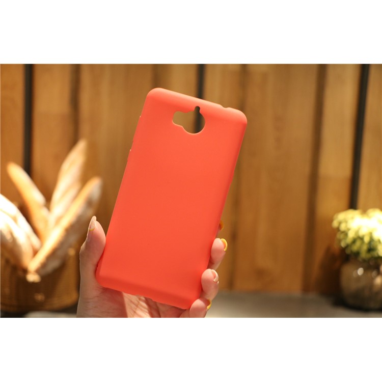 Matte Anti-scratch TPU Phone Casing for Huawei Y5 (2017) / Y6 (2017) - Red-8