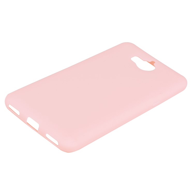 Matte Anti-scratch TPU Phone Shell for Huawei Y5 (2017) / Y6 (2017) - Pink-3
