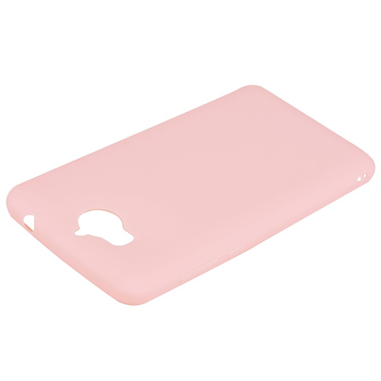 Matte Anti-scratch TPU Phone Shell for Huawei Y5 (2017) / Y6 (2017) - Pink-4
