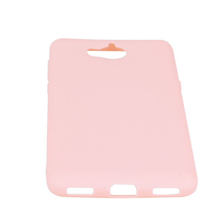 Matte Anti-scratch TPU Phone Shell for Huawei Y5 (2017) / Y6 (2017) - Pink-6