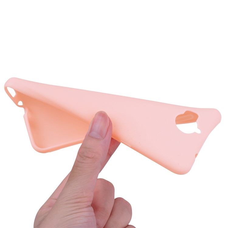 Matte Anti-scratch TPU Phone Shell for Huawei Y5 (2017) / Y6 (2017) - Pink-7