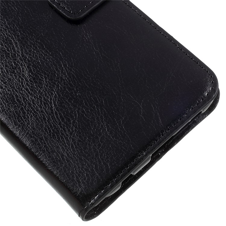 Crazy Horse Wallet Leather Phone Case Stand for Huawei Honor 9 - Black-7