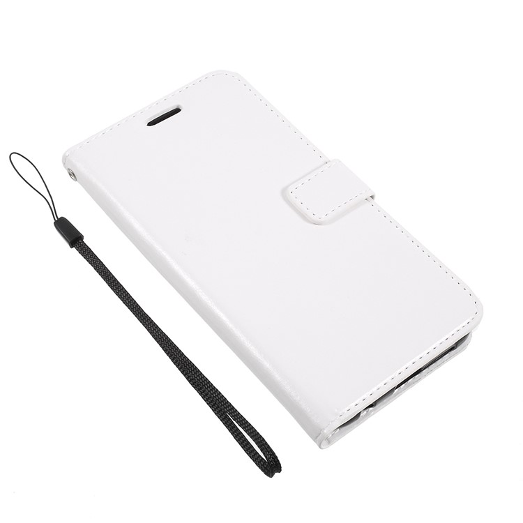 Crazy Horse PU Leather Stand Mobile Phone Case with Card Slots for Huawei Honor 9 - White-1