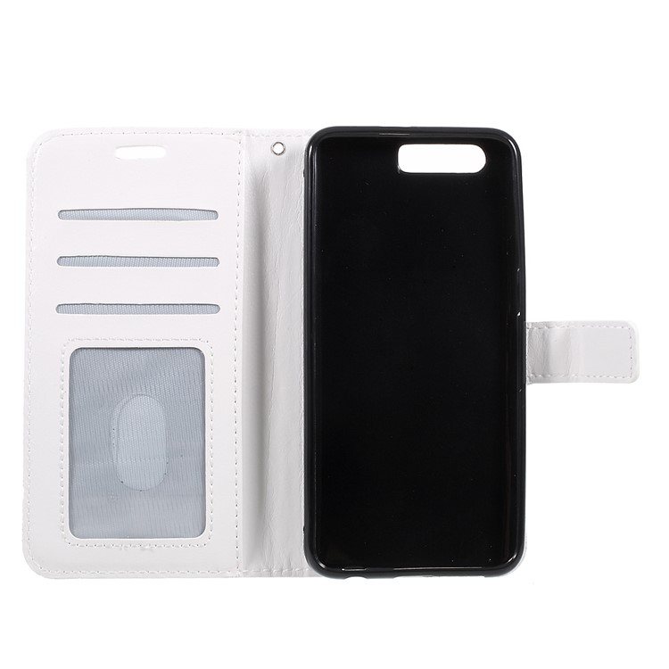Crazy Horse PU Leather Stand Mobile Phone Case with Card Slots for Huawei Honor 9 - White-6