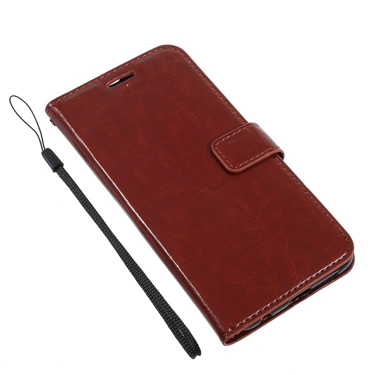 Crazy Horse PU Leather Stand Cover Shell with Card Slots for Huawei Honor 9 - Brown-1
