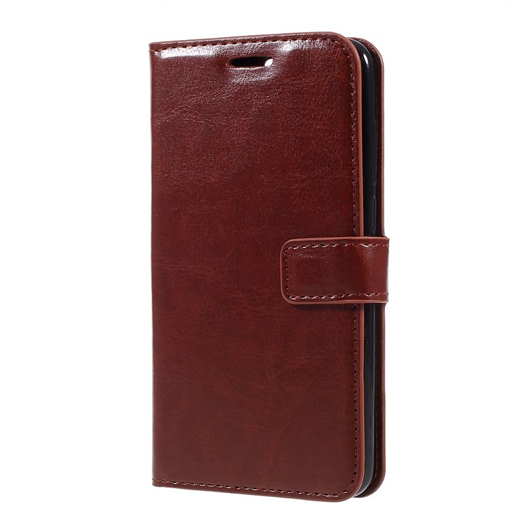 Crazy Horse PU Leather Stand Cover Shell with Card Slots for Huawei Honor 9 - Brown-2