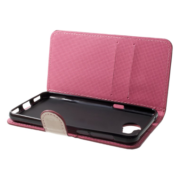 Patterned Leather Magnetic Wallet Cell Phone Cover for Huawei Y5 (2017) / Y6 (2017) - Tower and Bike-5