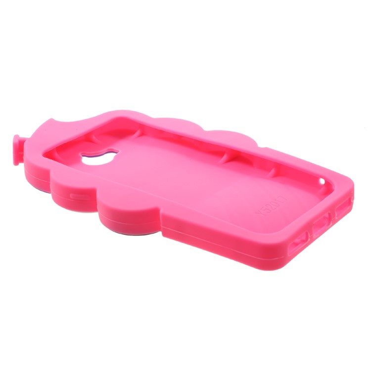 3D Cherry Ice Cream Silicone Back Case for Huawei Y5 (2017) - Rose-4