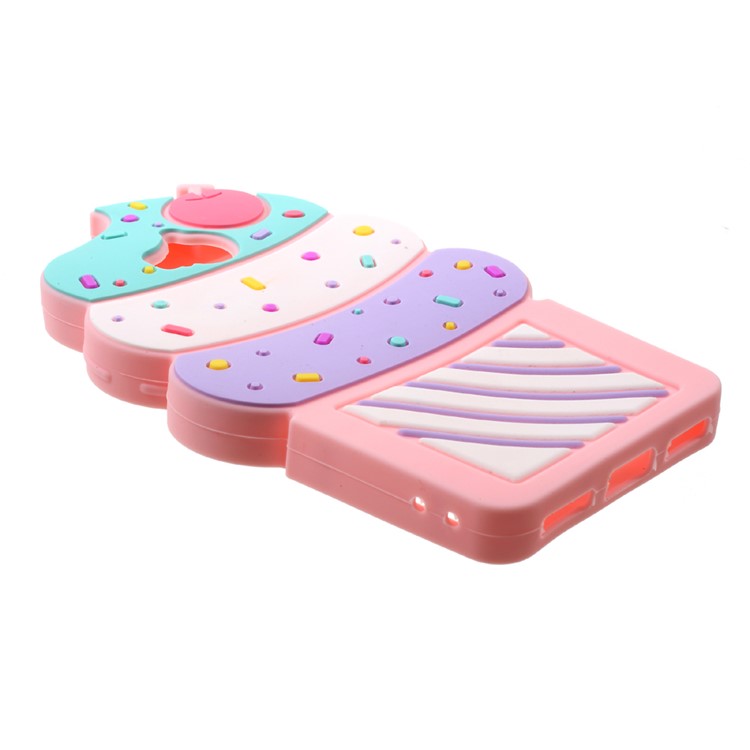 3D Cherry Ice Cream Soft Silicone Back Phone Shell for Huawei Y5 (2017) - Pink-3
