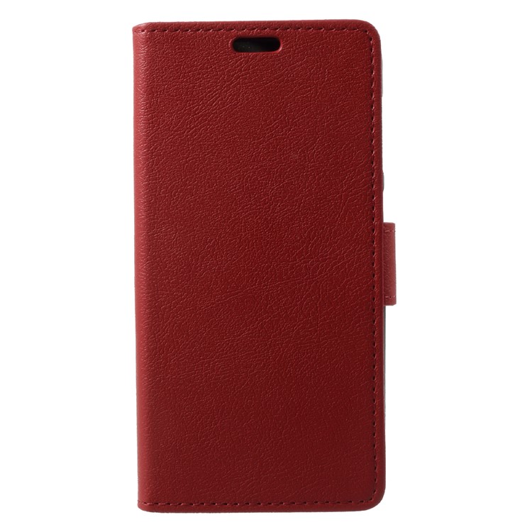 PU Leather Wallet Stand Shell for Huawei Enjoy 7 / Y6 Pro (2017) - Red-3