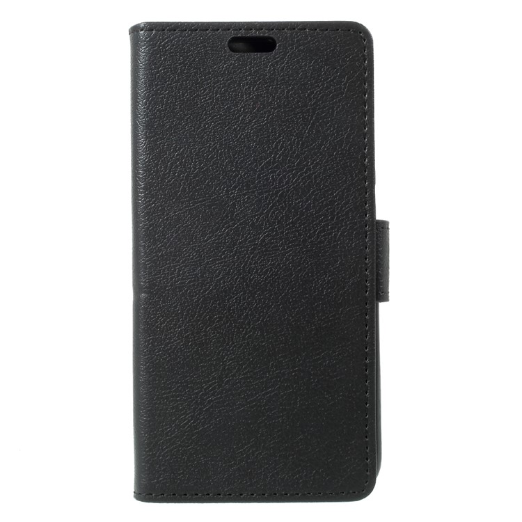 PU Leather Wallet Stand Case for Huawei P9 lite mini / Enjoy 7 / Y6 Pro (2017) - Black-1
