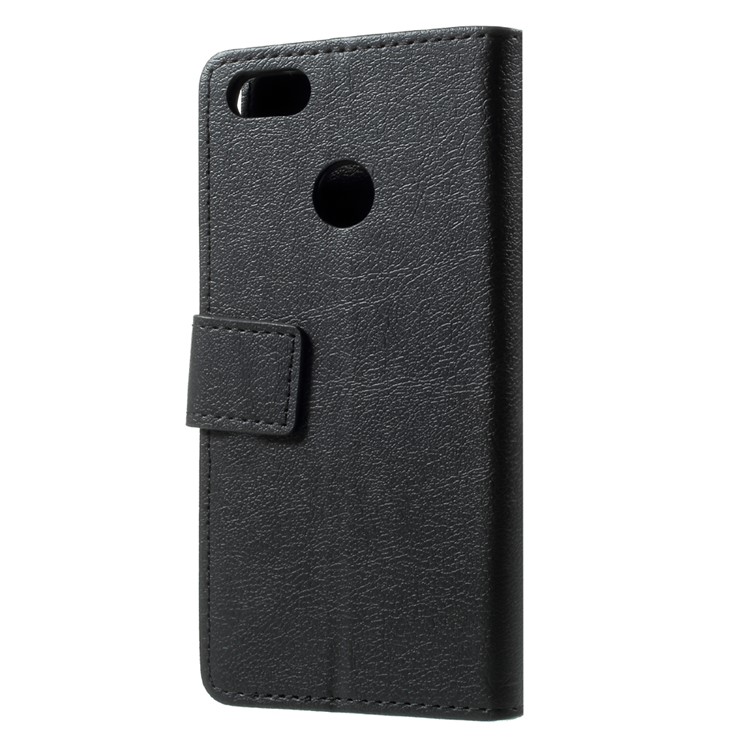 PU Leather Wallet Stand Case for Huawei P9 lite mini / Enjoy 7 / Y6 Pro (2017) - Black-2