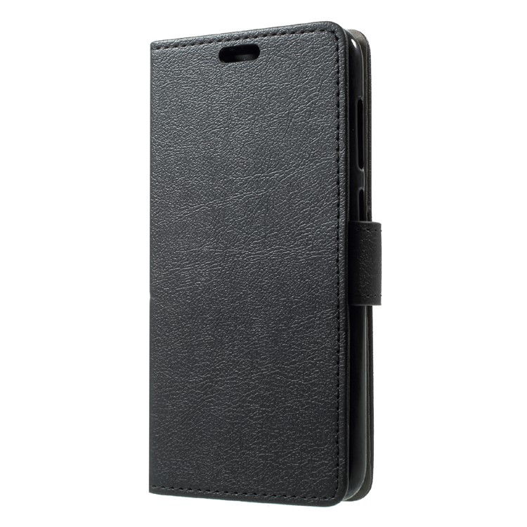 PU Leather Wallet Stand Case for Huawei P9 lite mini / Enjoy 7 / Y6 Pro (2017) - Black-3