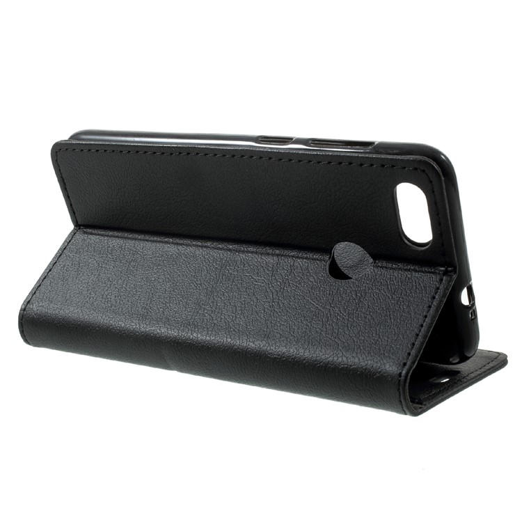 PU Leather Wallet Stand Case for Huawei P9 lite mini / Enjoy 7 / Y6 Pro (2017) - Black-4