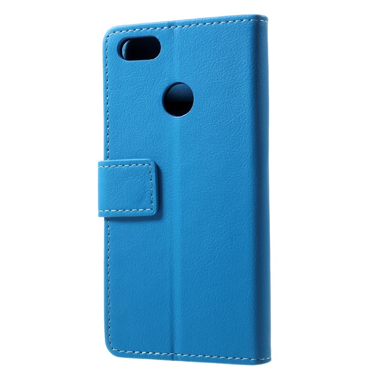 PU Leather Wallet Stand Casing Shell for Huawei P9 lite mini / Enjoy 7 / Y6 Pro (2017) - Blue-2
