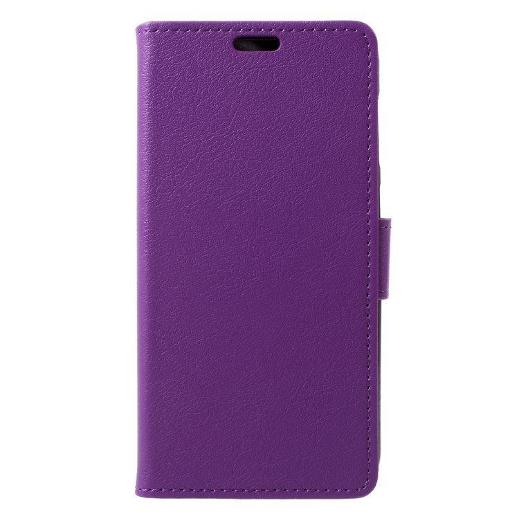 PU Leather Wallet Stand Phone Cover for Huawei P9 lite mini / Enjoy 7 / Y6 Pro (2017) - Purple-1