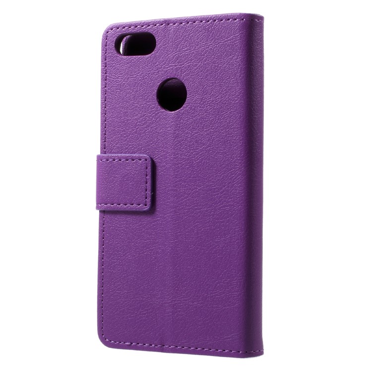 PU Leather Wallet Stand Phone Cover for Huawei P9 lite mini / Enjoy 7 / Y6 Pro (2017) - Purple-2