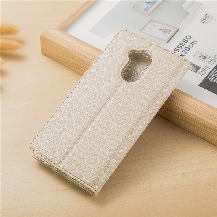 VILI DMX Style Cross Texture Card Holder Leather Shell for Huawei Honor 6A/Honor 5C pro - Beige-2