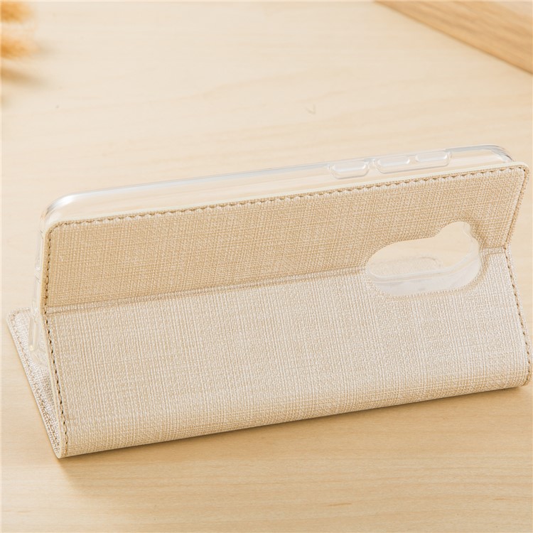 VILI DMX Style Cross Texture Card Holder Leather Shell for Huawei Honor 6A/Honor 5C pro - Beige-4