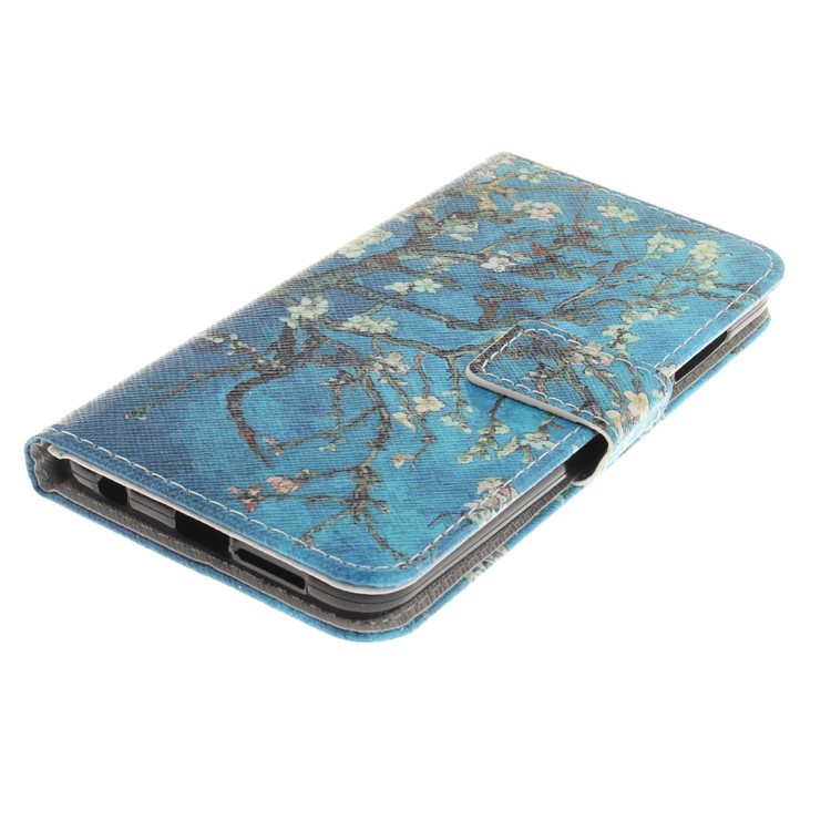 Printing Pattern PU Flip Leather Mobile Phone Case Cover for Huawei Honor 9 - Tree with Flowers-4