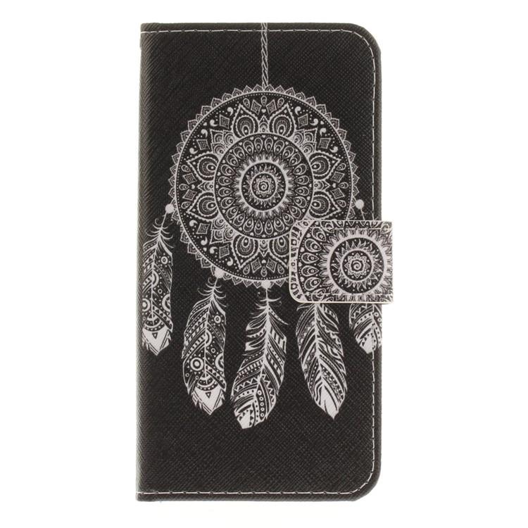 Printing Pattern Folio PU Leather Cell Phone Cover for Huawei Honor 9 - Tribal Dreamcatcher-2