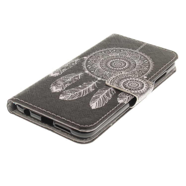 Printing Pattern Folio PU Leather Cell Phone Cover for Huawei Honor 9 - Tribal Dreamcatcher-4