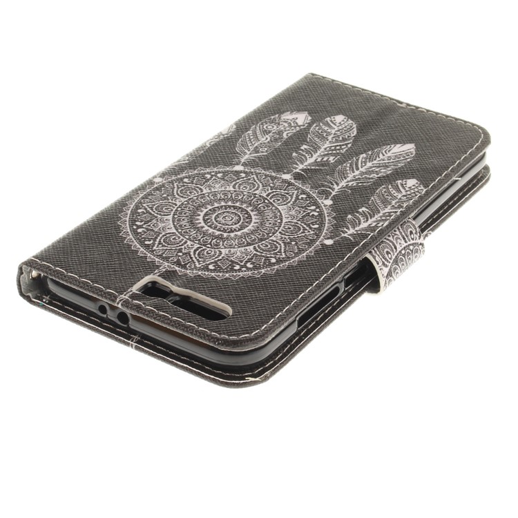 Printing Pattern Folio PU Leather Cell Phone Cover for Huawei Honor 9 - Tribal Dreamcatcher-5