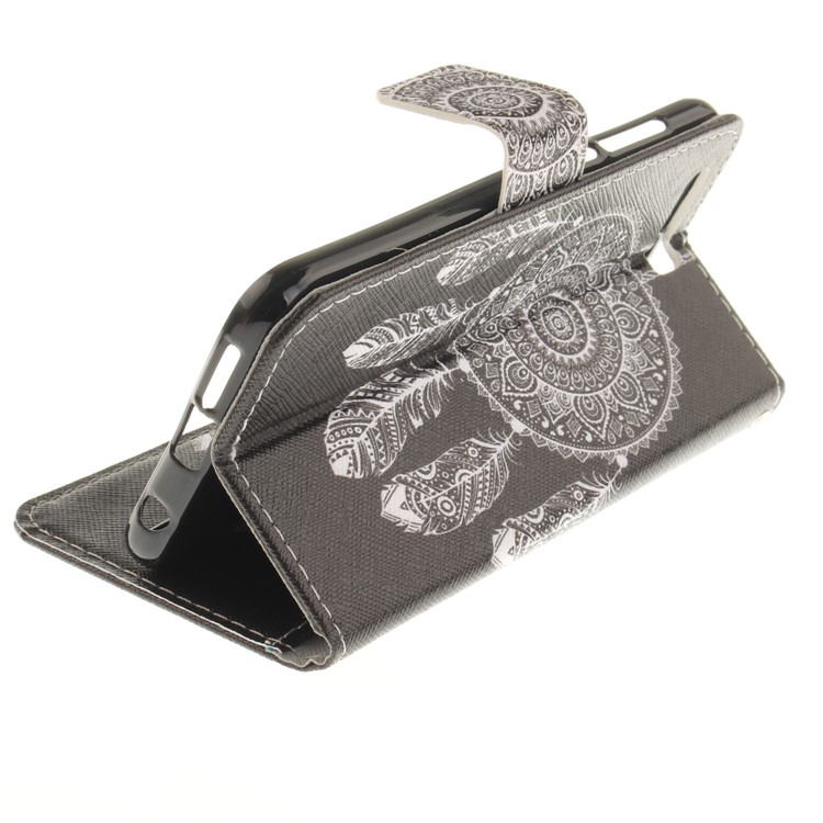 Printing Pattern Folio PU Leather Cell Phone Cover for Huawei Honor 9 - Tribal Dreamcatcher-7