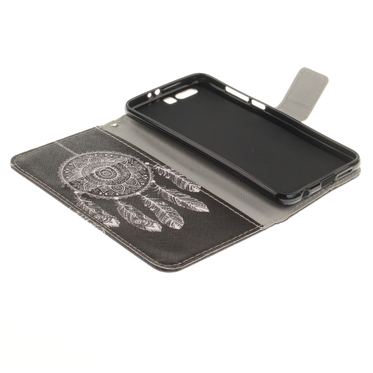 Printing Pattern Folio PU Leather Cell Phone Cover for Huawei Honor 9 - Tribal Dreamcatcher-8