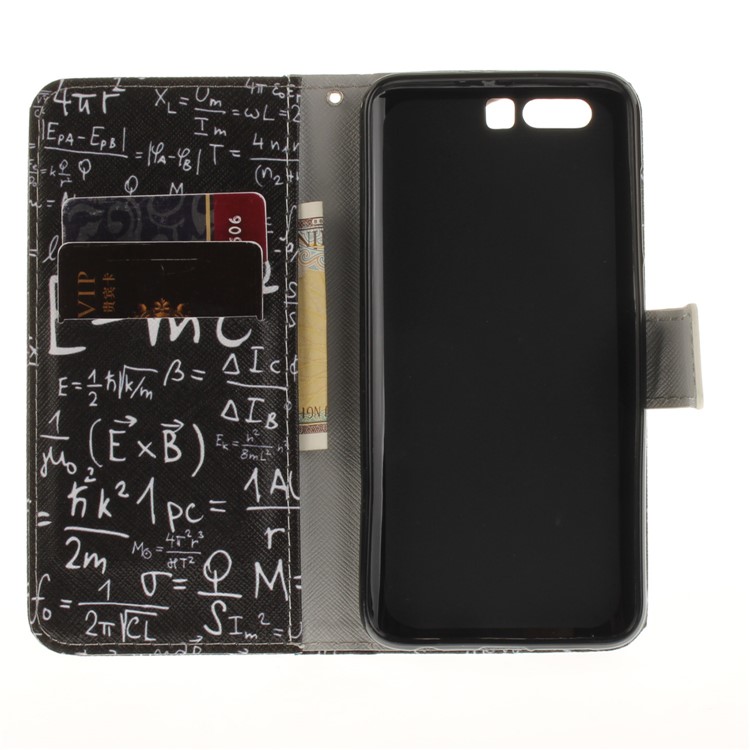 For Huawei Honor 9 Printing Pattern Wallet Folio PU Leather Phone Case Accessory - Formula-9