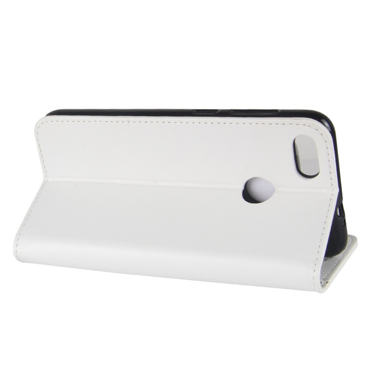 Crazy Horse Leather Flip Stand Case Accessory with Card Holders for Huawei P9 lite mini / Enjoy 7 / Y6 Pro (2017) - White-6
