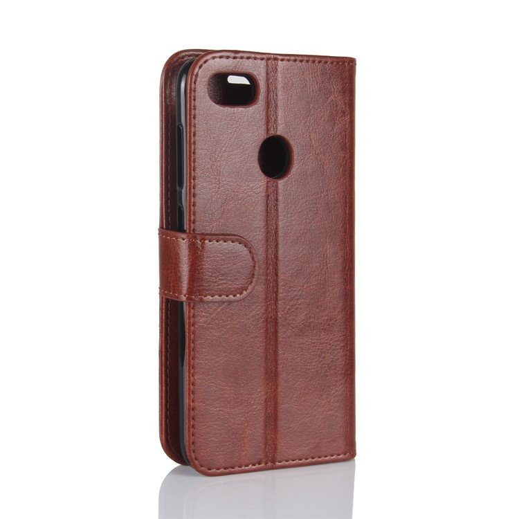 Crazy Horse Leather Stand Protective Mobile Cover Shell with Stand for Huawei P9 lite mini / Enjoy 7 / Y6 Pro (2017) - Brown-7