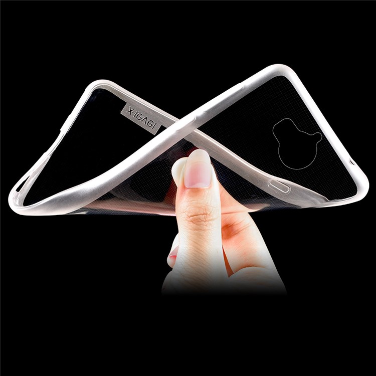 X-LEVEL Anti-slip Crystal Clear TPU Phone Case for Huawei Y5 (2017) - Transparent-4