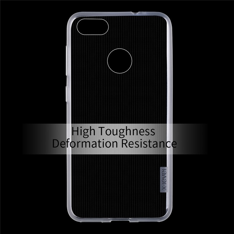 X-LEVEL Anti-slip Crystal Clear TPU Case for Huawei Y7 Prime / Enjoy 7 Plus- Transparent-7