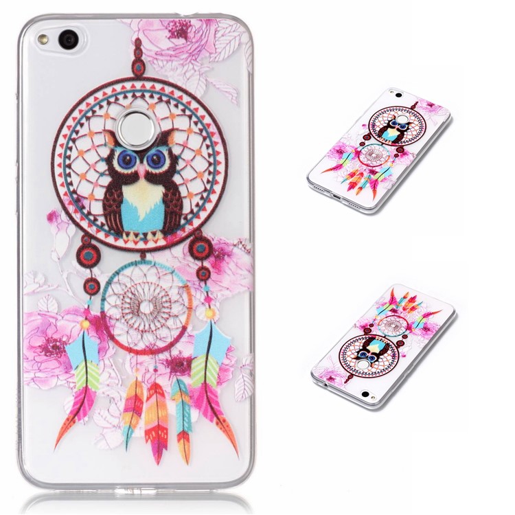 Embossment Pattern Soft TPU Jelly Case for Huawei P8 Lite (2017) / Honor 8 Lite - Dream Catcher-1