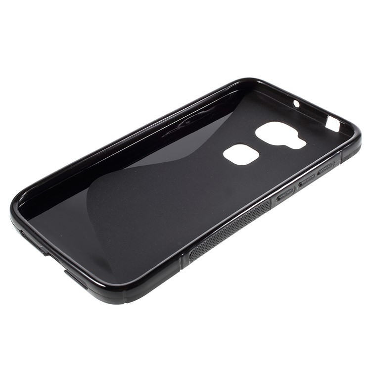 S Shape TPU Case for Huawei G8 / D199 Maimang 4 - Black-3