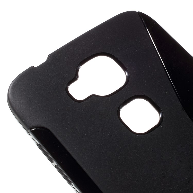 S Shape TPU Case for Huawei G8 / D199 Maimang 4 - Black-4