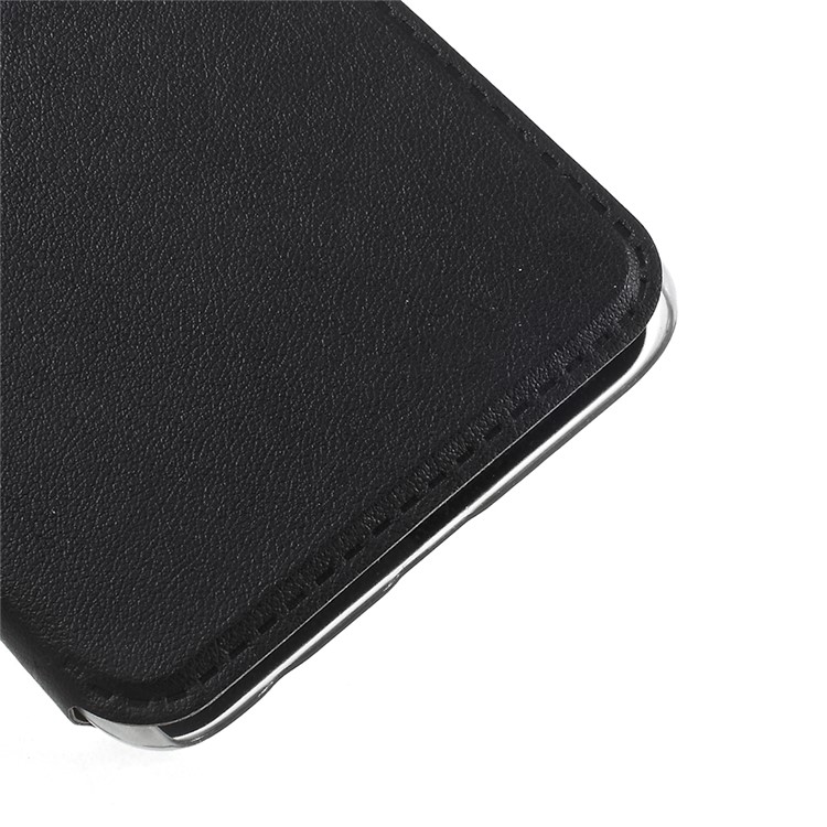 For Huawei Honor 9 Flip Leather Cover Case with View Window - Black-7
