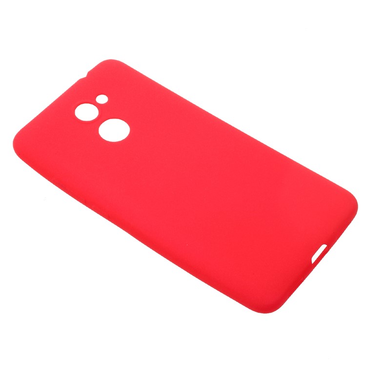 Matte Anti-fingerprint TPU Phone Protection Case for Huawei Y7 Prime / Enjoy 7 Plus - Red-2