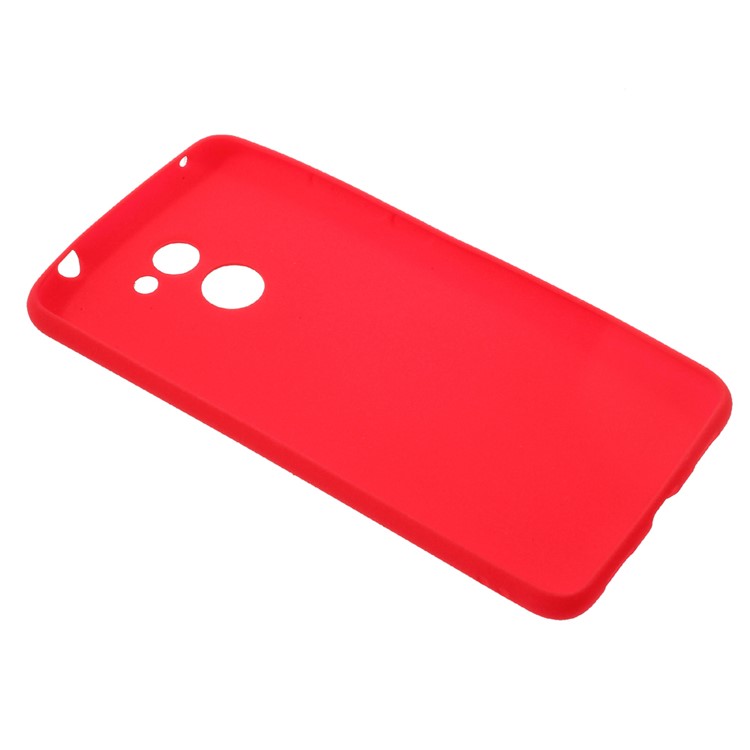 Matte Anti-fingerprint TPU Phone Protection Case for Huawei Y7 Prime / Enjoy 7 Plus - Red-3