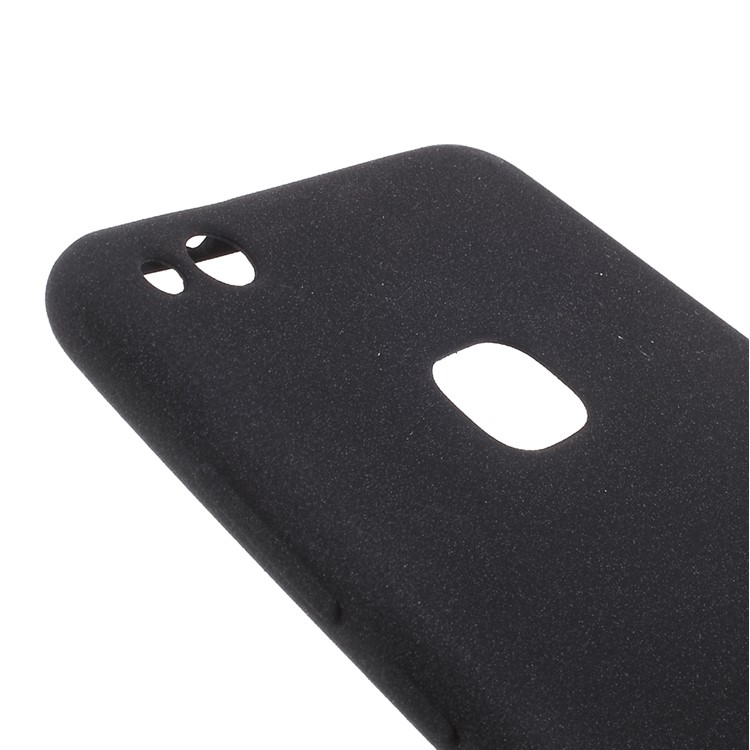 Matte Anti-slip Soft TPU Case for Huawei P10 Lite - Black-4