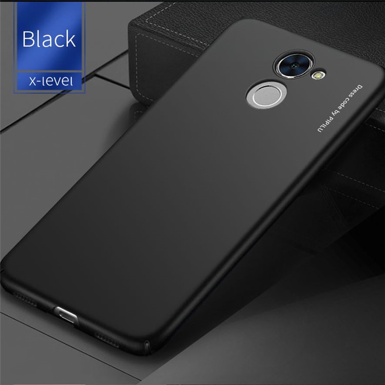 X-LEVEL Knight Series Frosted PC Wrapped Edges Hard Shell for Huawei Y7 Prime / Enjoy 7 Plus - Black