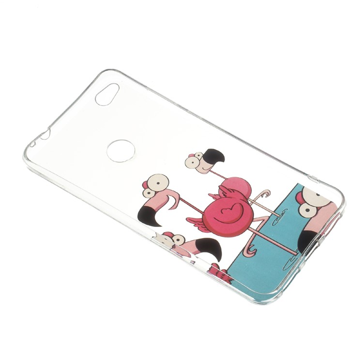 Pattern Printing IMD TPU Gel Cover for Huawei Honor 8 Lite / P8 Lite (2017) - Red-crowned Crane-3