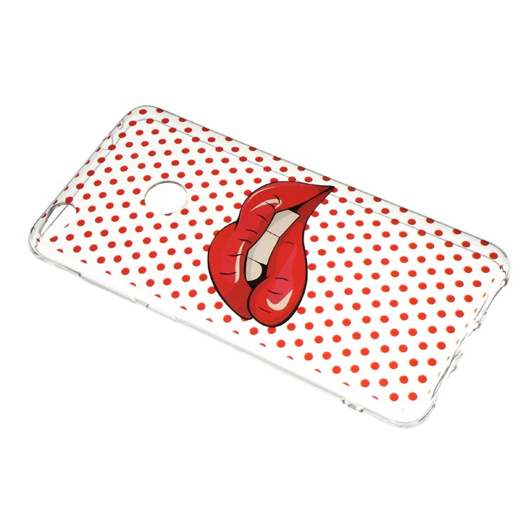 Pattern Printing IMD TPU Gel Shell for Huawei Honor 8 Lite / P8 Lite (2017) - Hot Lip-2
