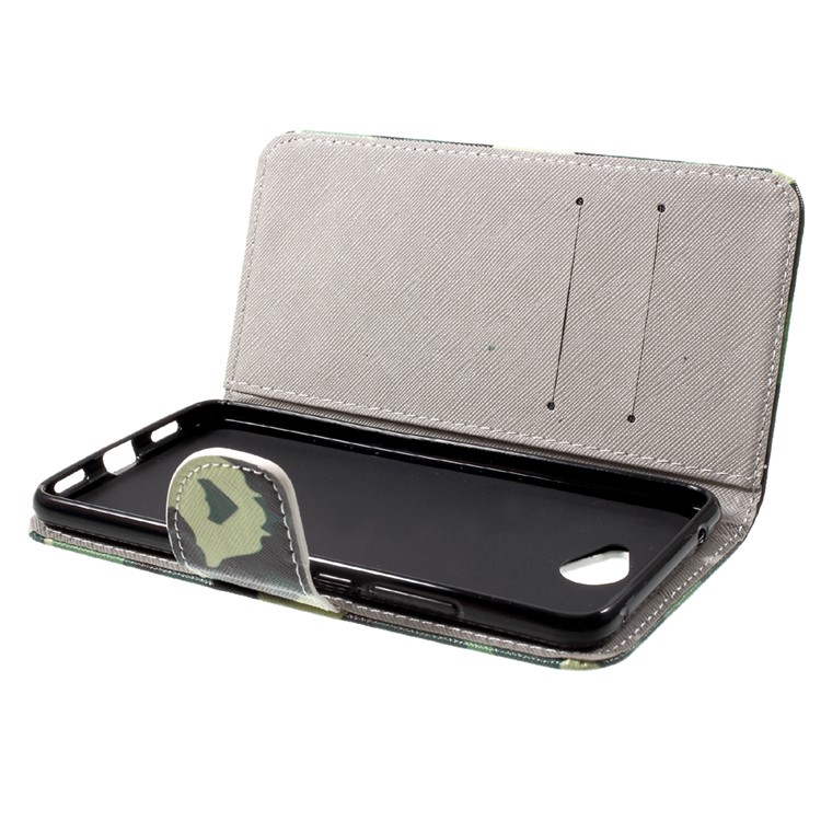 Pattern Printing Wallet Leather Mobile Cover for Huawei Y7 (2017) - Camouflage-6