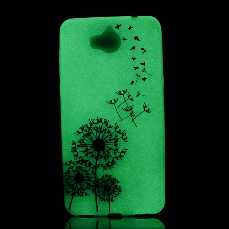 For Huawei Y5 (2017) / Y6 (2017) Luminous Patterned TPU Flexible Casing - Dandelion-6